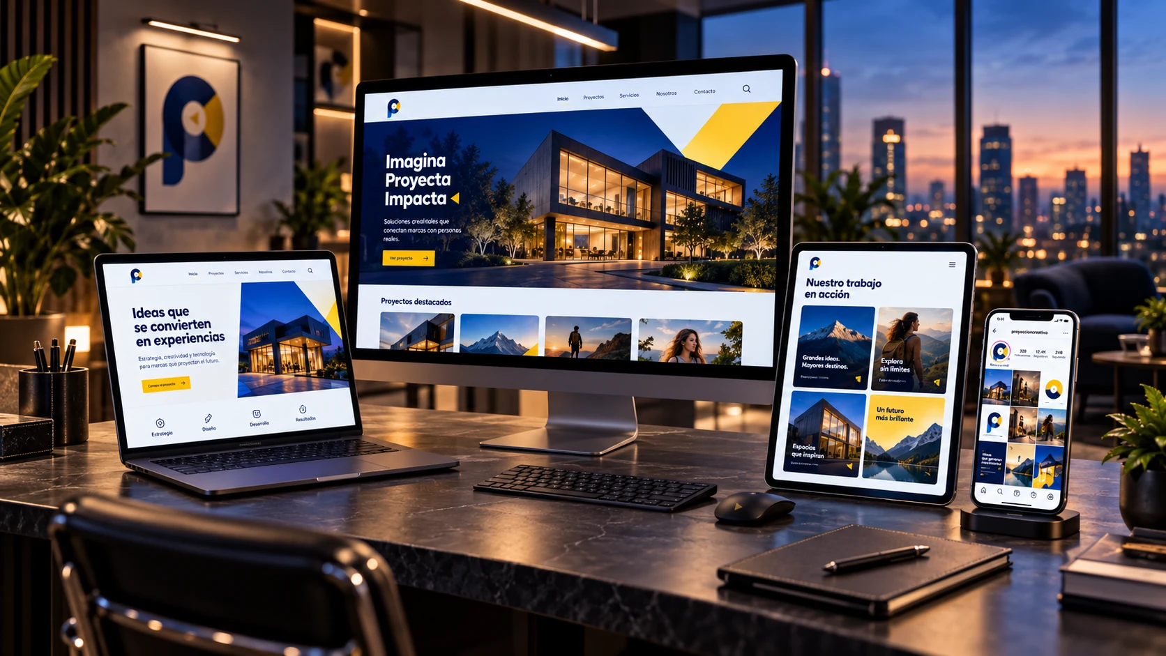 Sistema digital de marca aplicado a distintos dispositivos